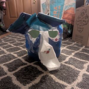 Colorful Kids Coyote Fursuit Head